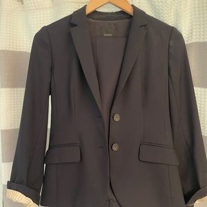 2P J Crew navy women’s suit